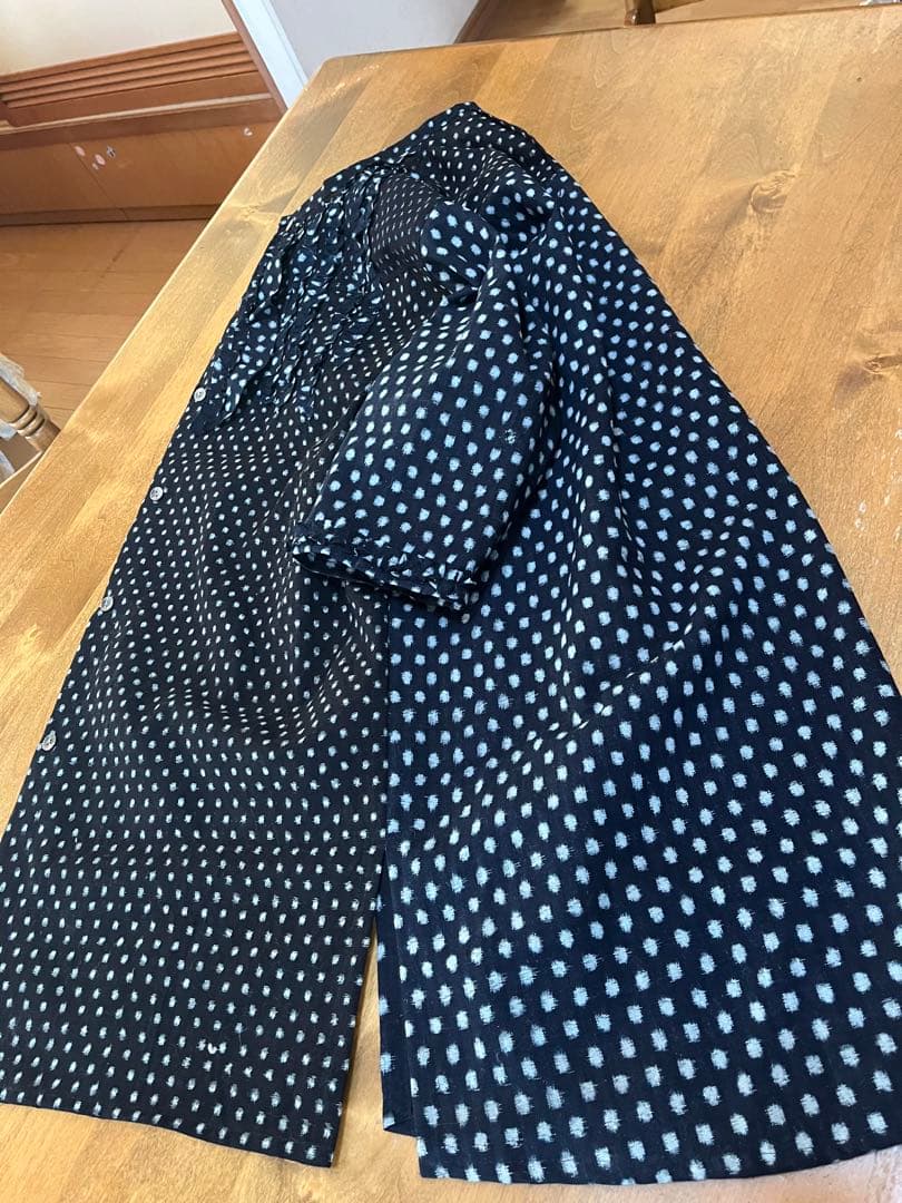 古布リメイク　雪ん子　あられ　チュニック　プルオーバー　七分袖　ハンドメイド