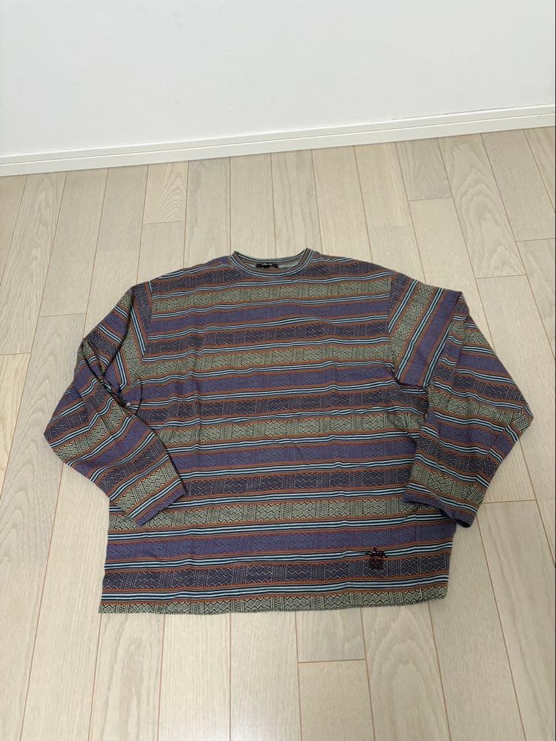 stussy ステューシー　総柄　黒タグ　80s