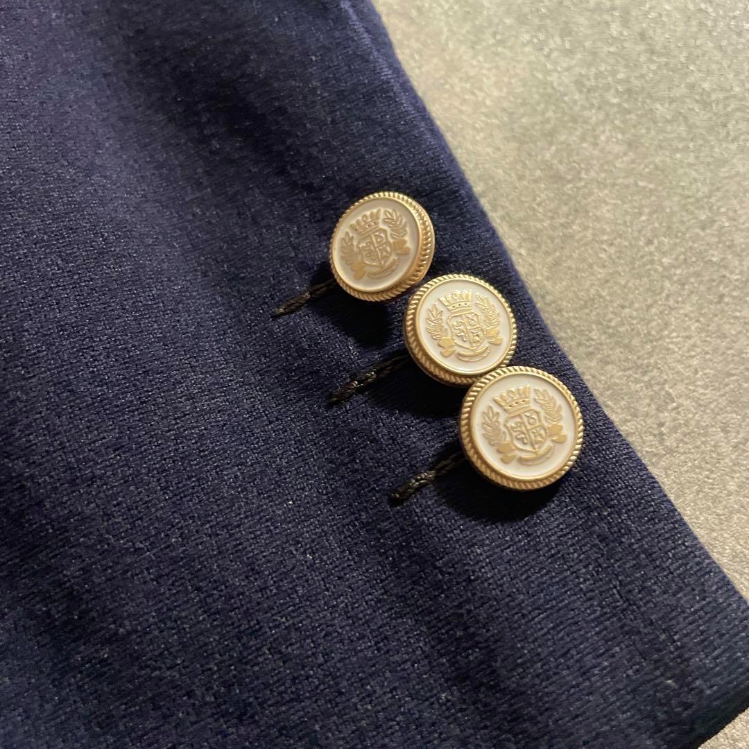 Vintage 極上ウール 濃紺 セットアップスーツ 上下×HERMESネクタイ