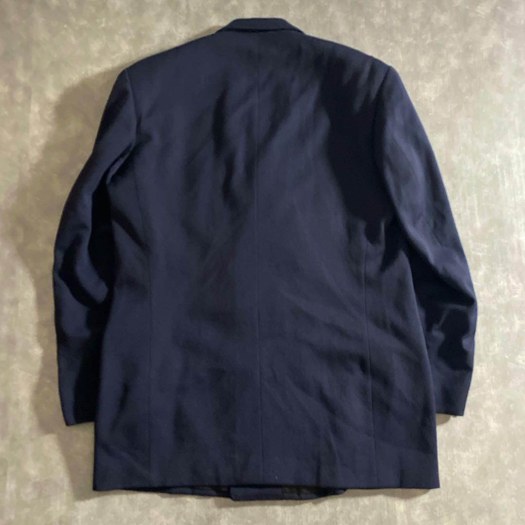 Vintage 極上ウール 濃紺 セットアップスーツ 上下×HERMESネクタイ