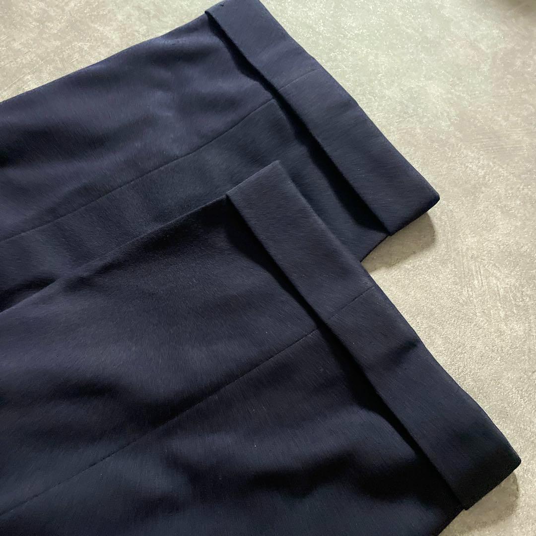 Vintage 極上ウール 濃紺 セットアップスーツ 上下×HERMESネクタイ