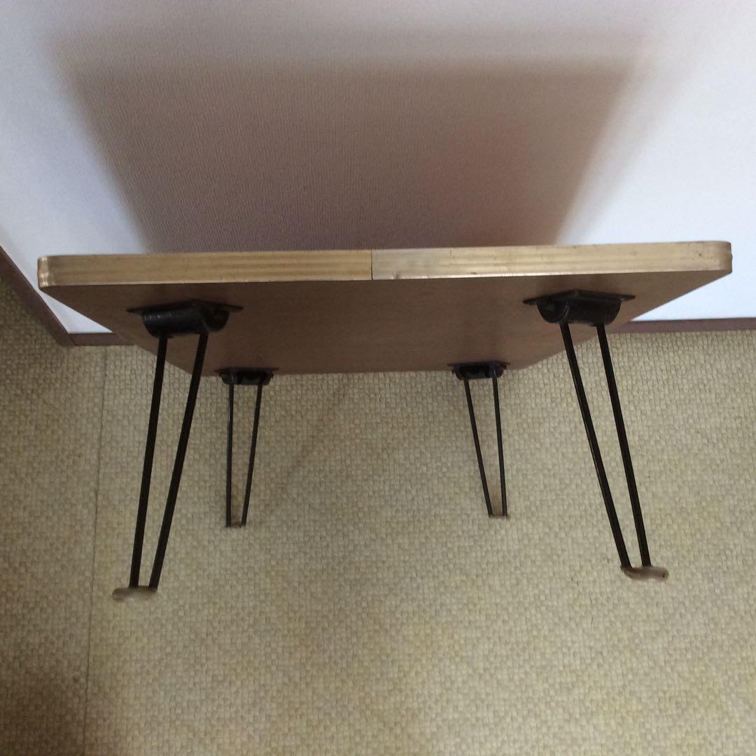 ちゃぶ台　ローテーブル　折りたたみ式　昭和レトロ
