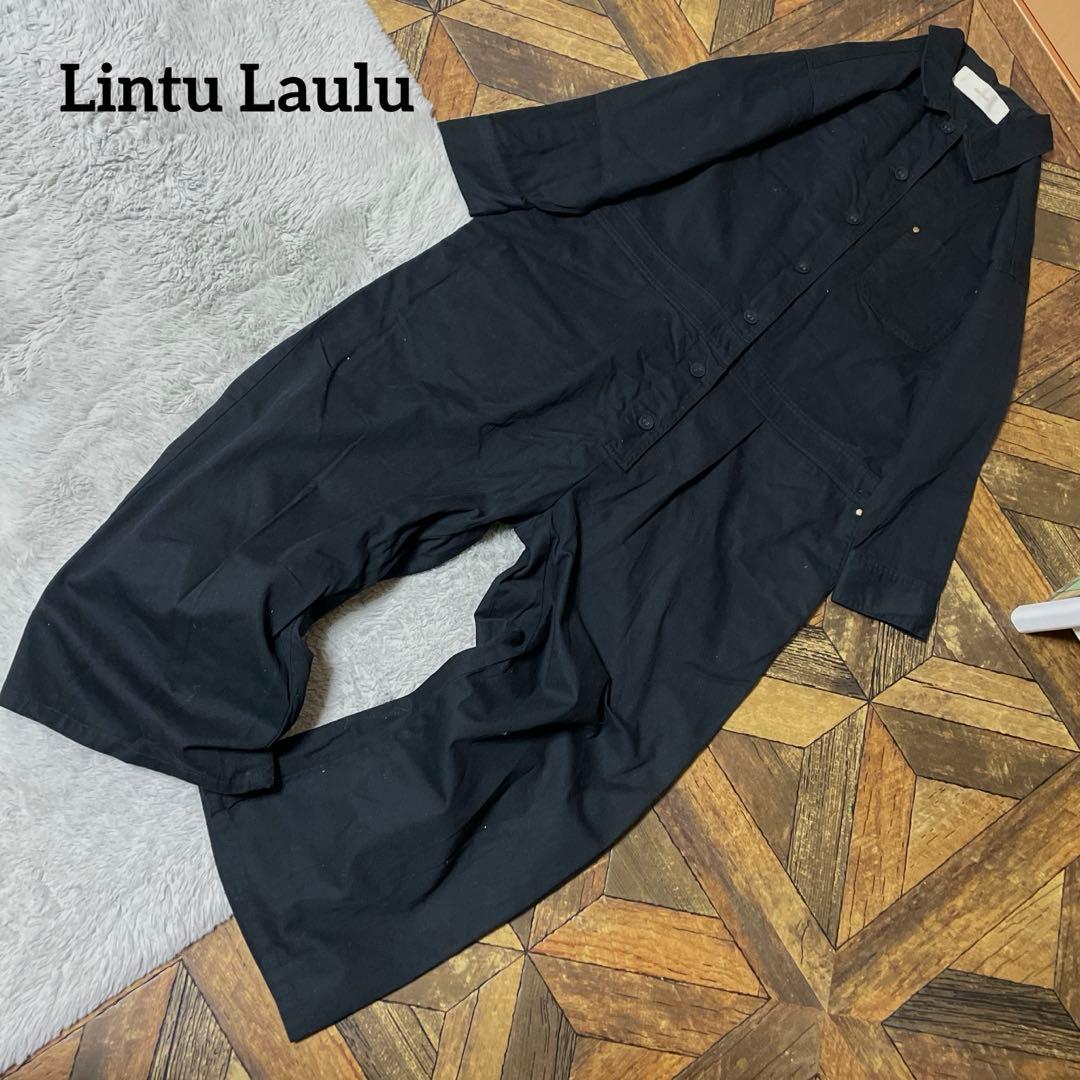 ナチュラル　リントゥラウル　オールインワン　つなぎ　大きいサイズ　ゆったり