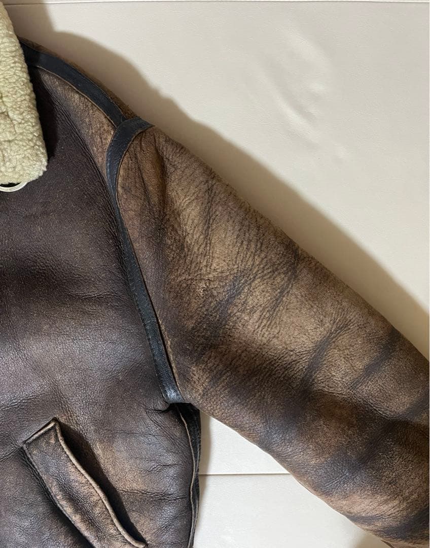 insignia leather ミリタリー B-3 フライトジャケット　70s