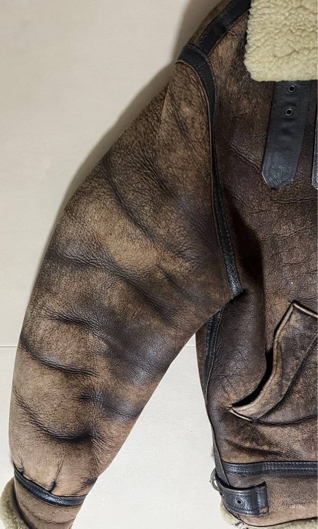 insignia leather ミリタリー B-3 フライトジャケット　70s