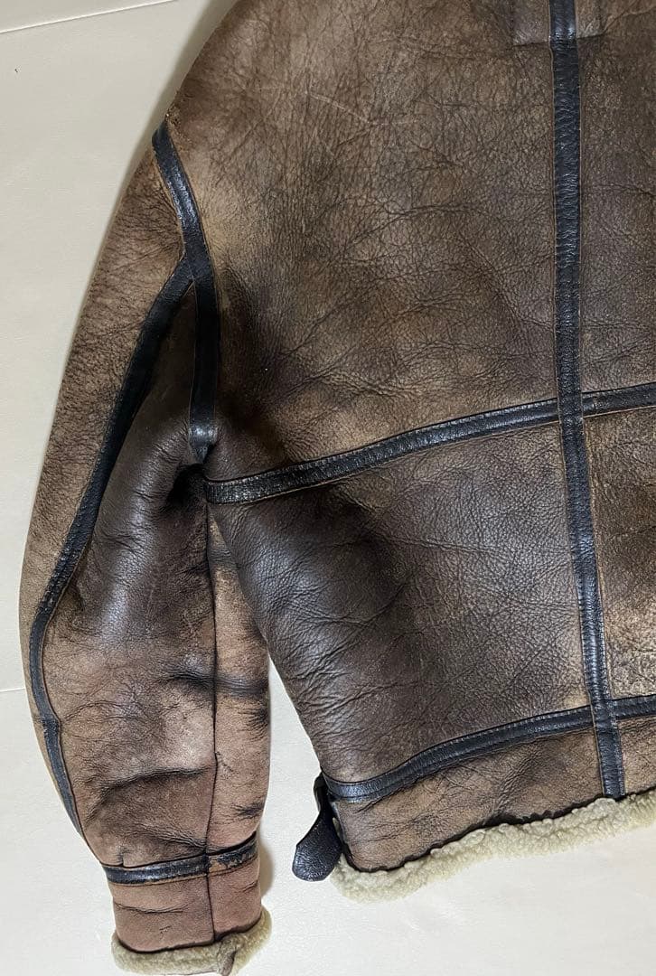 insignia leather ミリタリー B-3 フライトジャケット　70s