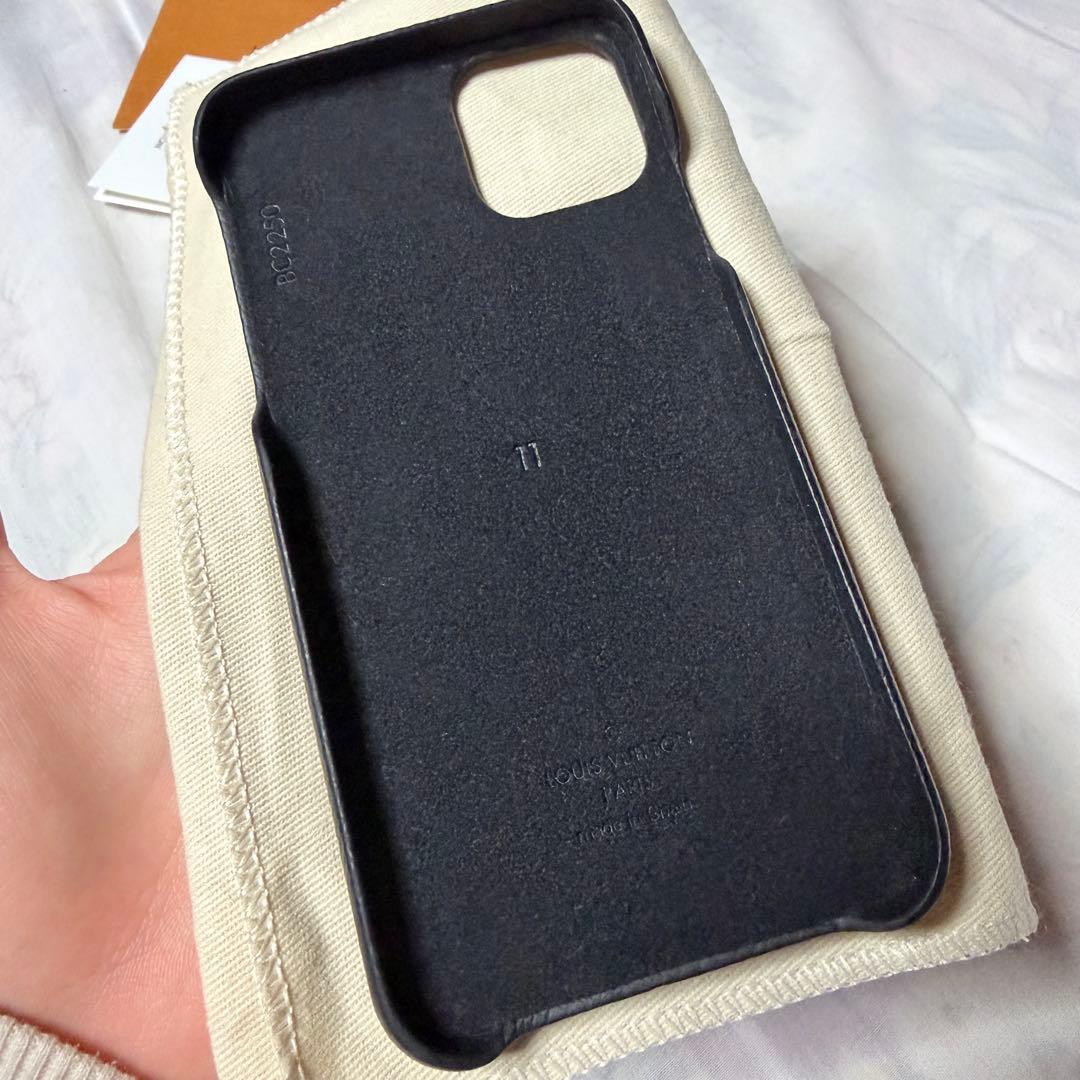 【レシート画像有】ルイヴィトン iPhone11 ケース モノグラム エクリプス