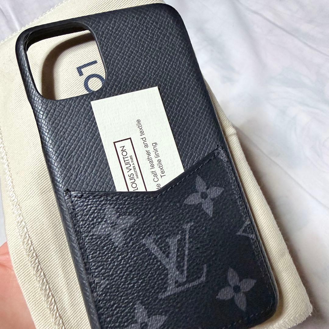 【レシート画像有】ルイヴィトン iPhone11 ケース モノグラム エクリプス