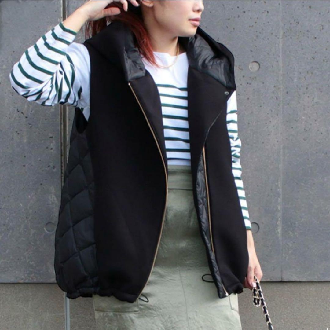 MARECHAL TERRE マルシャルテル ダウンベストパーカー ネイビー M