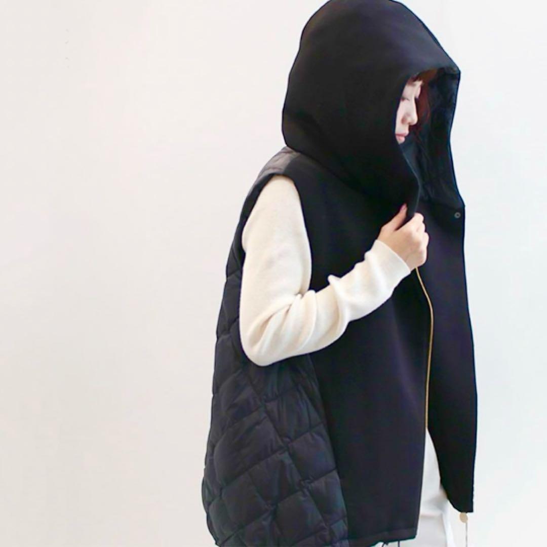 MARECHAL TERRE マルシャルテル ダウンベストパーカー ネイビー M