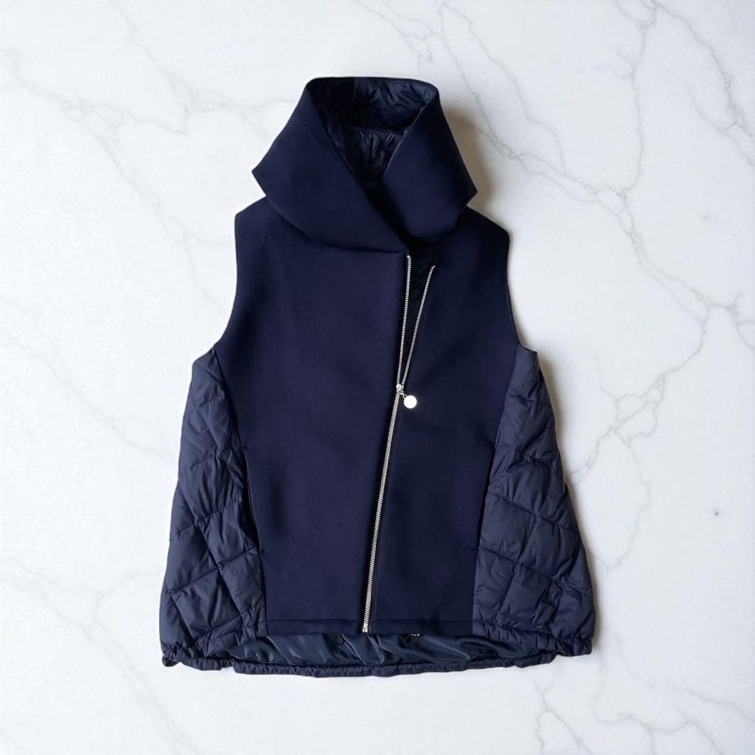 MARECHAL TERRE マルシャルテル ダウンベストパーカー ネイビー M