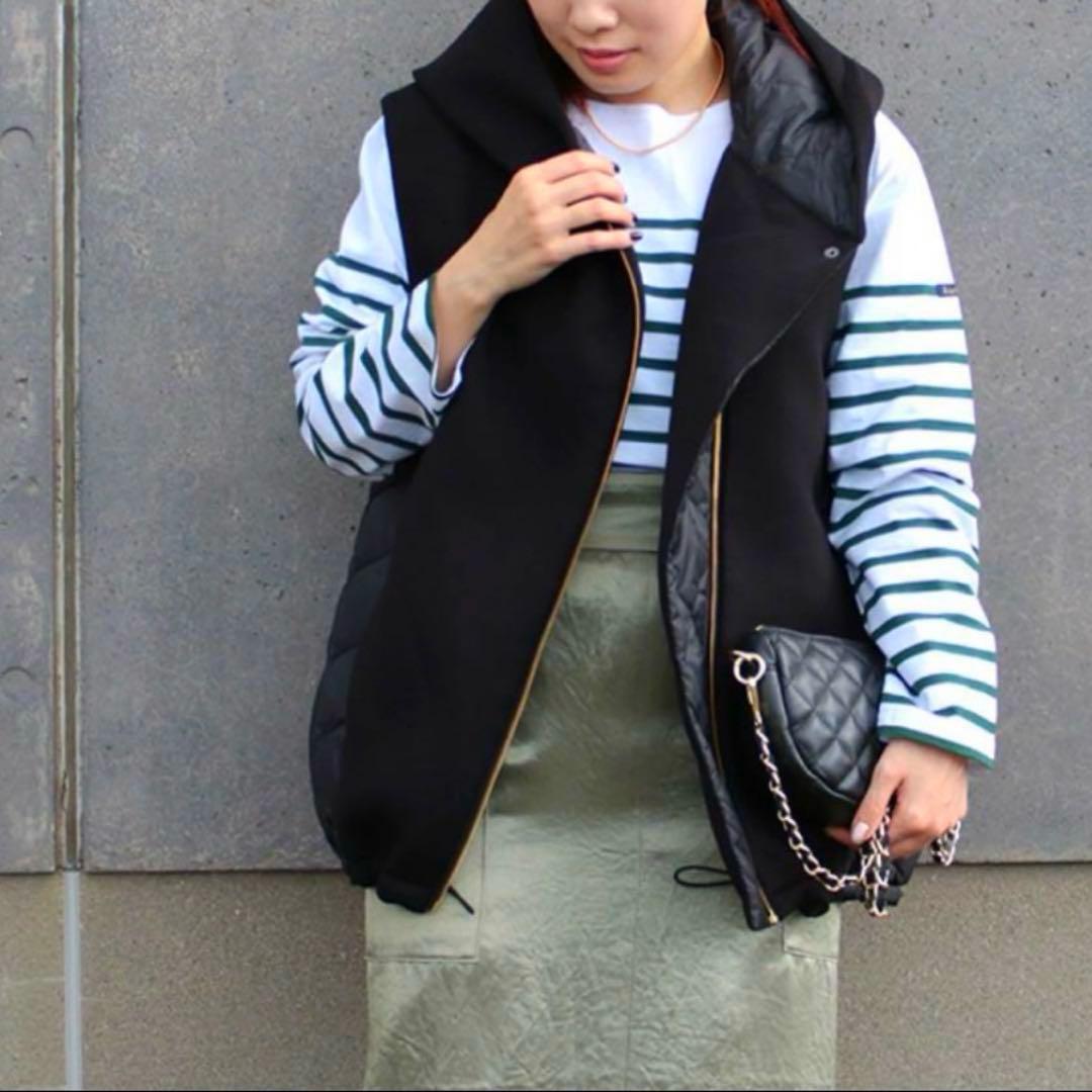 MARECHAL TERRE マルシャルテル ダウンベストパーカー ネイビー M