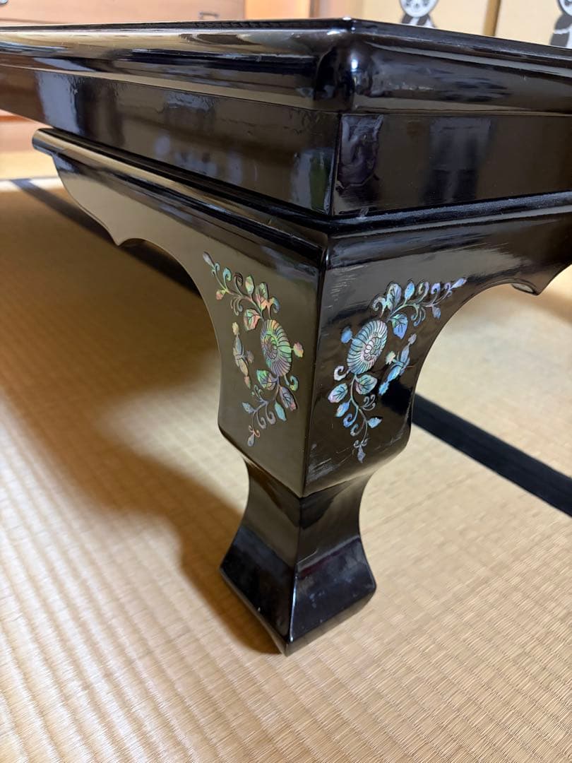 yoo　高級螺鈿細工テーブル　鳳凰