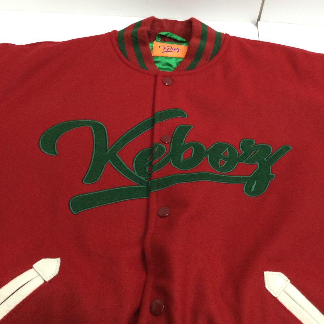 Keboz メルトン&レザーバーシティジャケット　68251112N02S