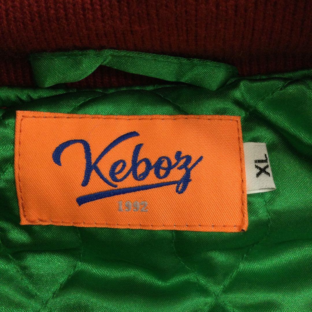 Keboz メルトン&レザーバーシティジャケット　68251112N02S