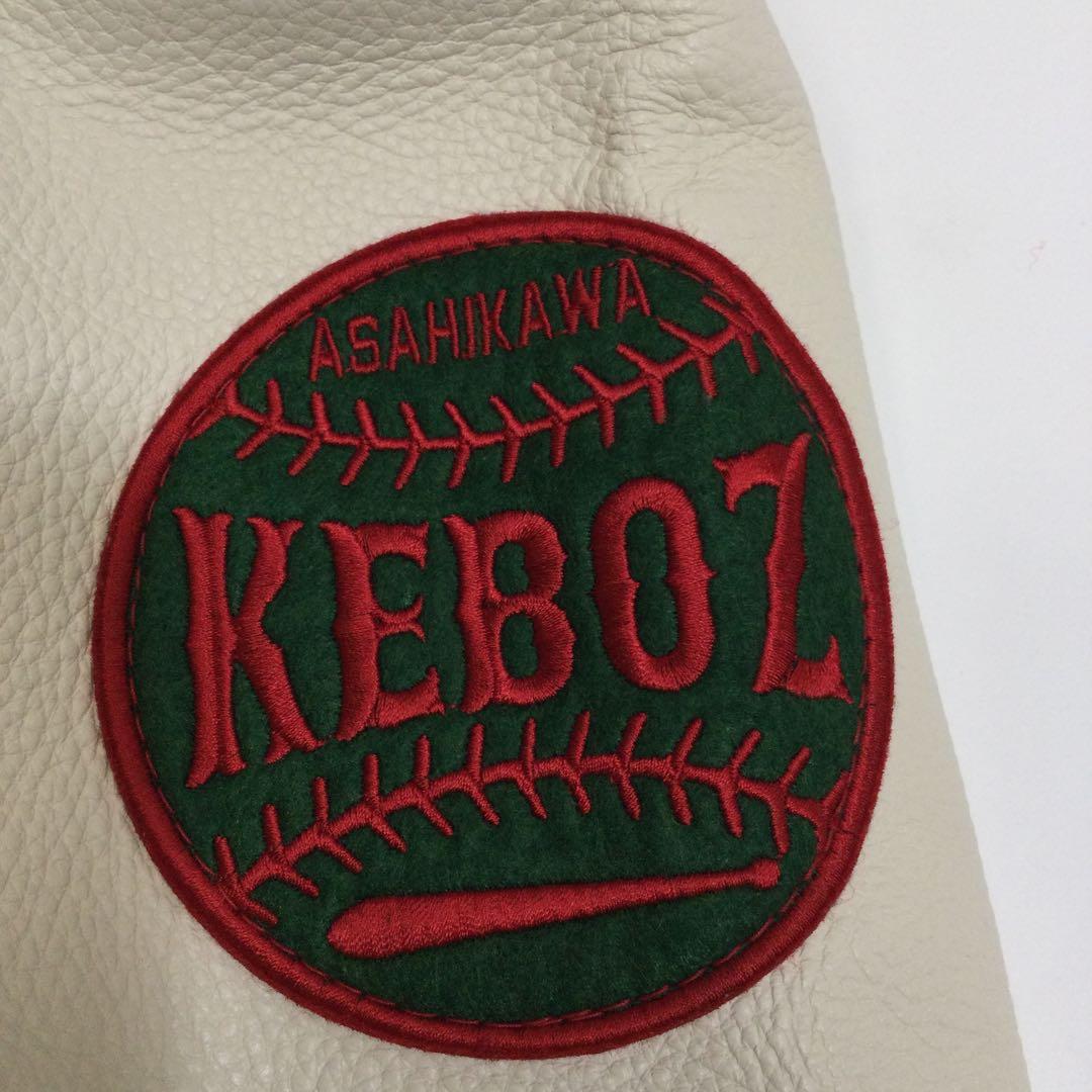 Keboz メルトン&レザーバーシティジャケット　68251112N02S