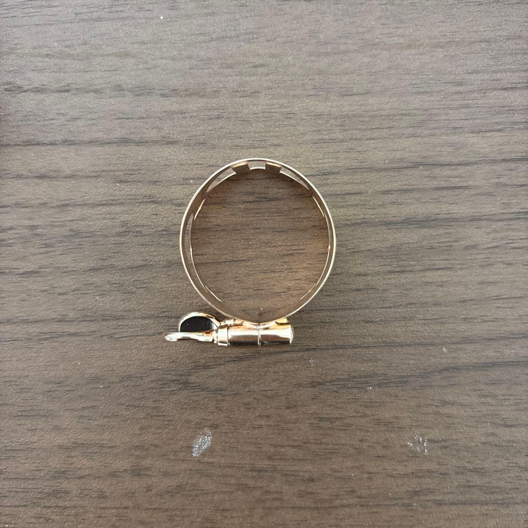 MOMO LIGA バスクラ用リガチャーNS(PGP縦ハート×ハート)