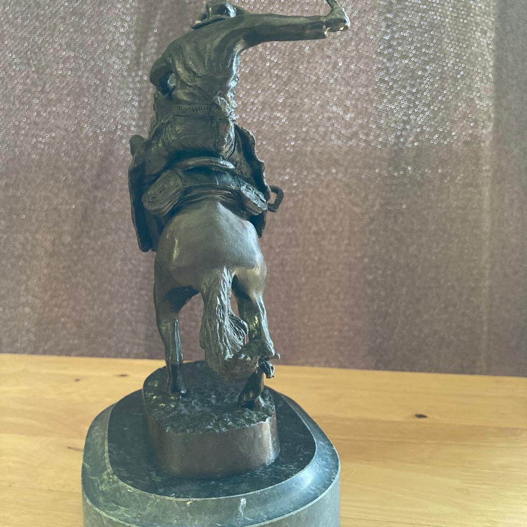 神*元様 （ブロンズ像）フレデリック・レミントン作　【ブロンコ・バスター】