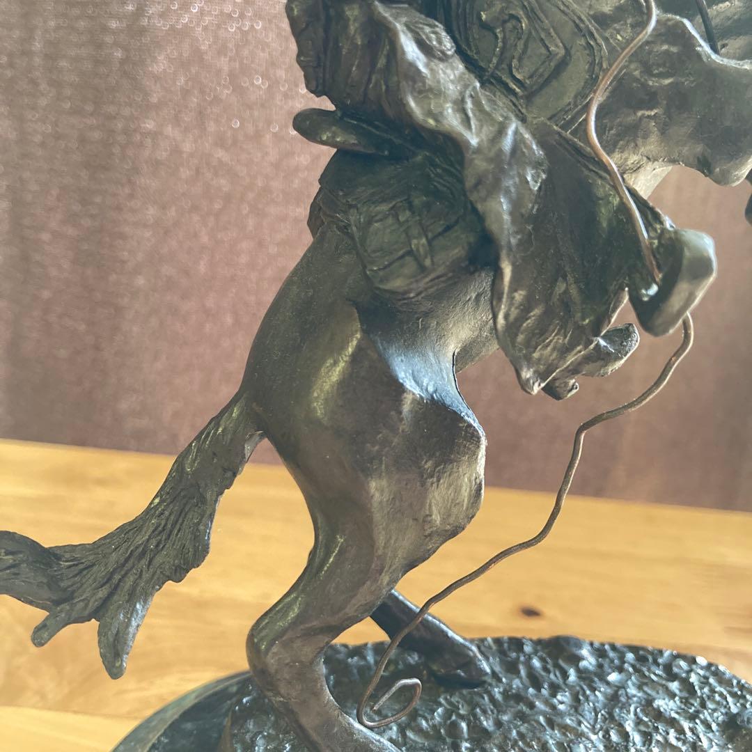 神*元様 （ブロンズ像）フレデリック・レミントン作　【ブロンコ・バスター】