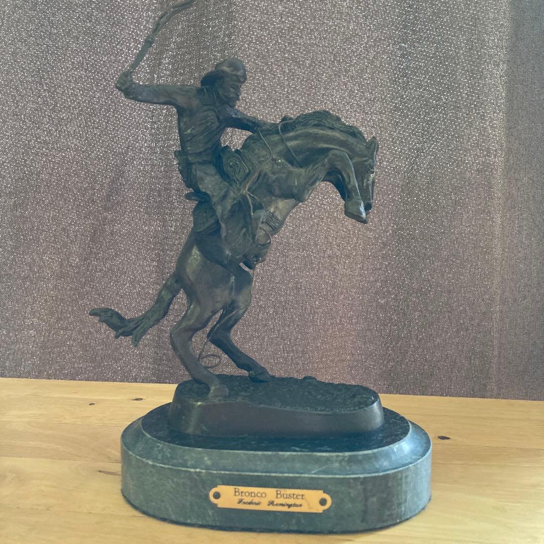 神*元様 （ブロンズ像）フレデリック・レミントン作　【ブロンコ・バスター】