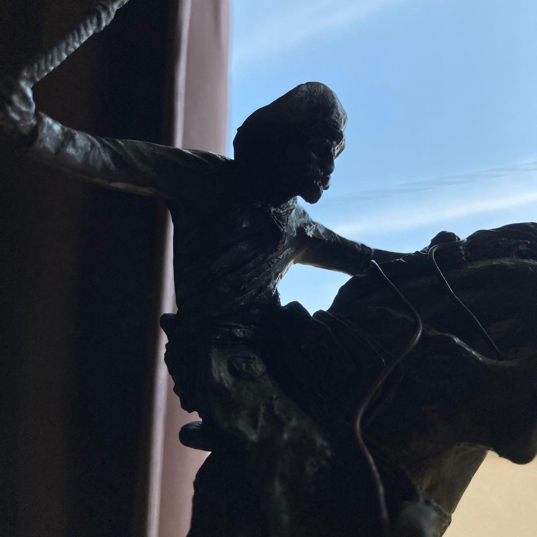 神*元様 （ブロンズ像）フレデリック・レミントン作　【ブロンコ・バスター】