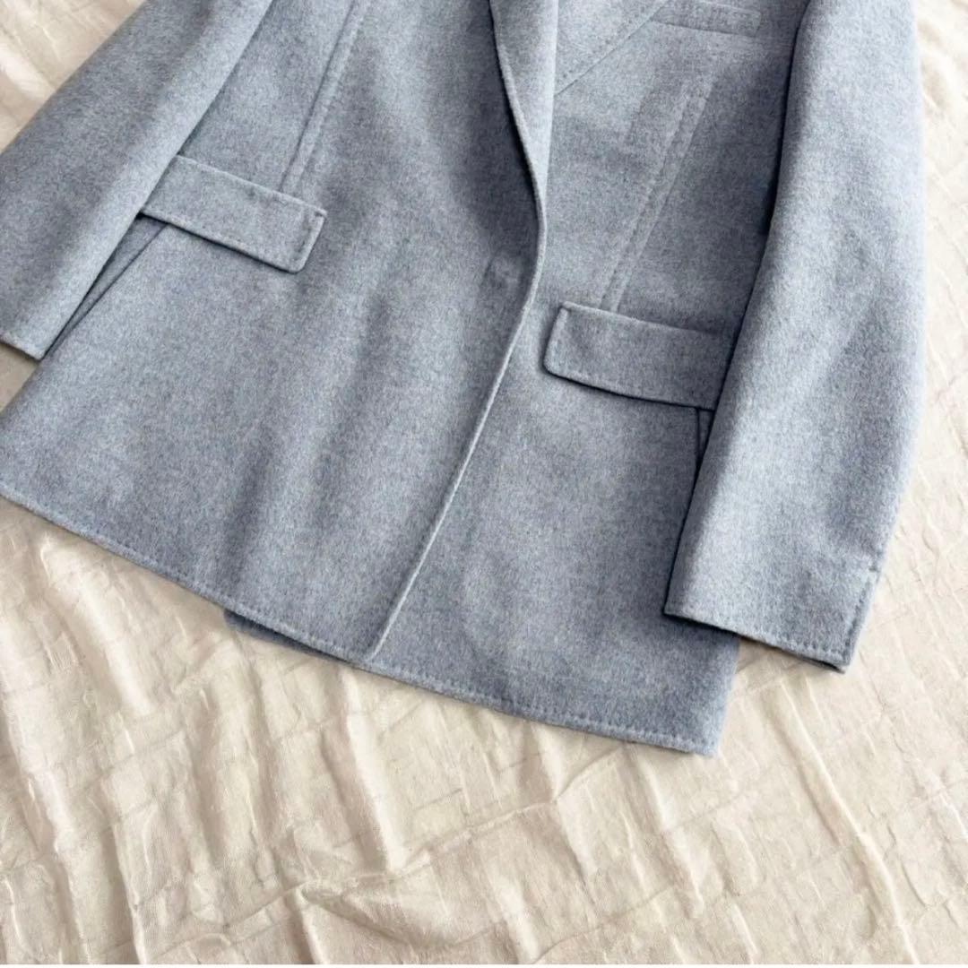 【試着のみ美品】 エブール メランジビーバー ジャコート ウールジャケット