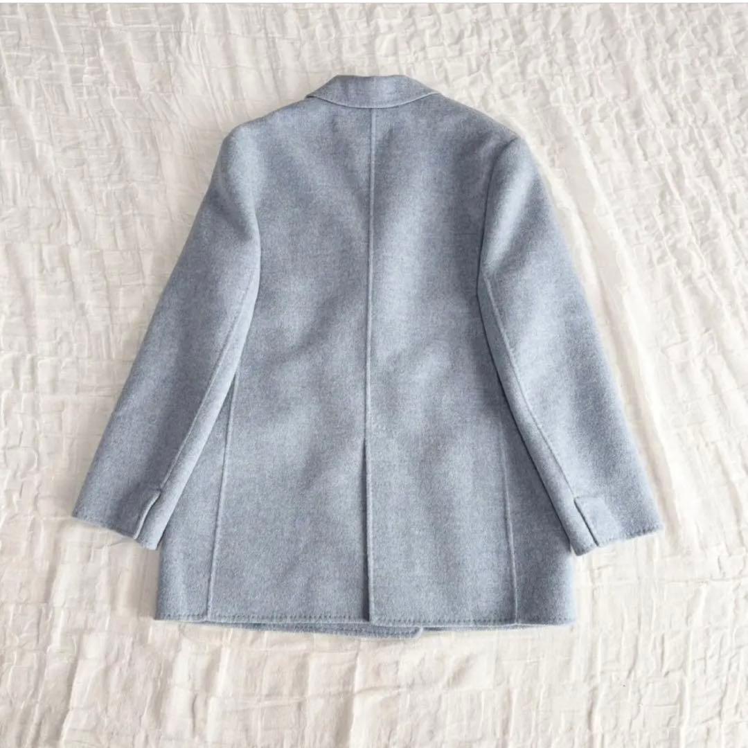 【試着のみ美品】 エブール メランジビーバー ジャコート ウールジャケット