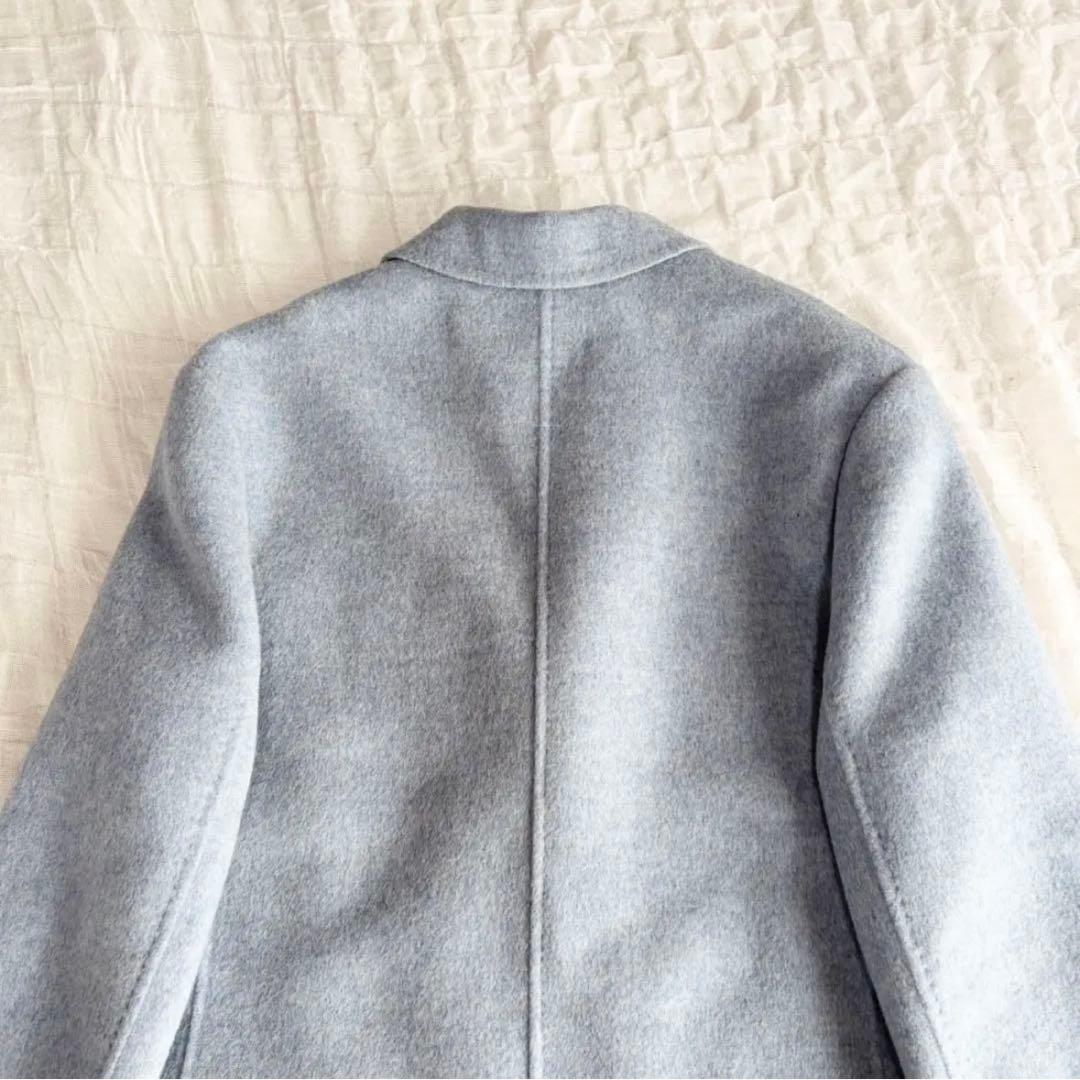 【試着のみ美品】 エブール メランジビーバー ジャコート ウールジャケット