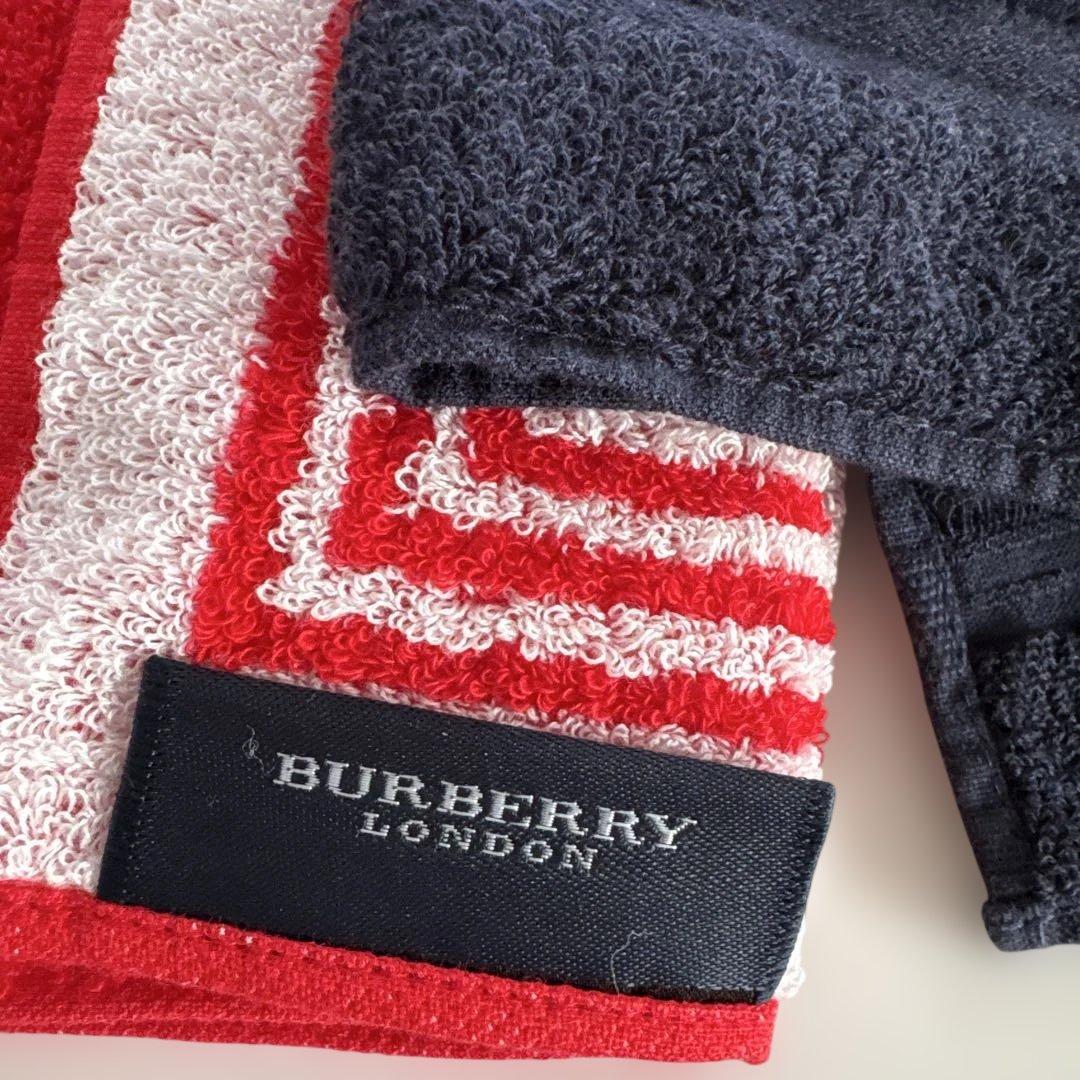 バーバリー ポーチ　ゴルフボールケース　＆　タオルハンカチ２枚
