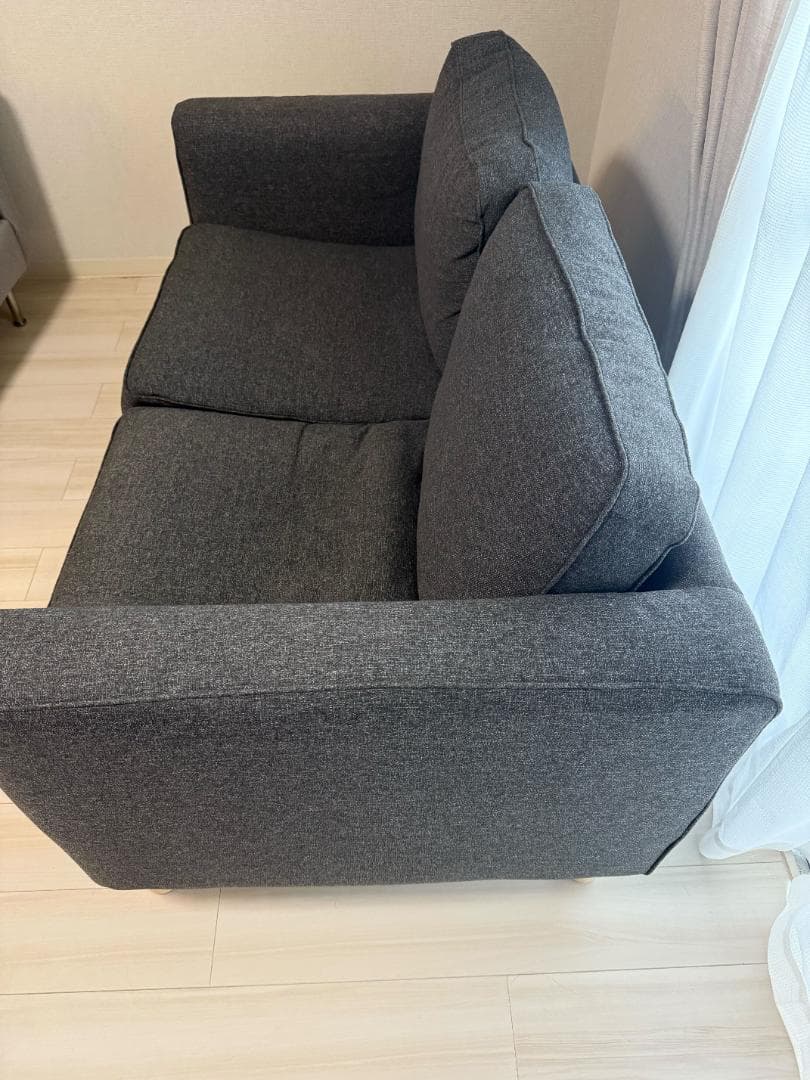 IKEA PÄRUP（ペルプ）2人掛けソファ／グレー(引取のみ)