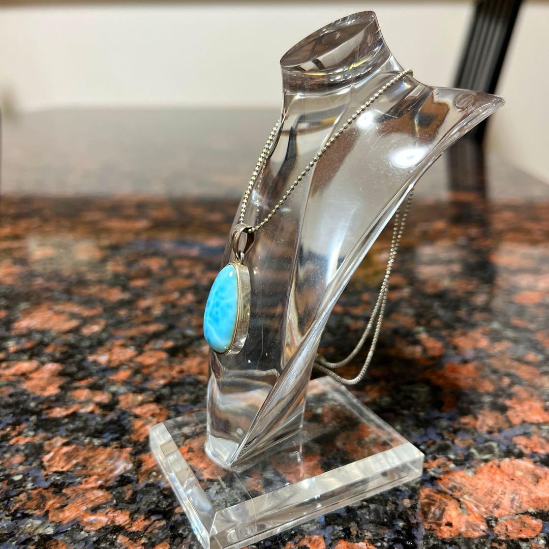 高品質ラリマーペンダントトップ　天然石　パワーストーン