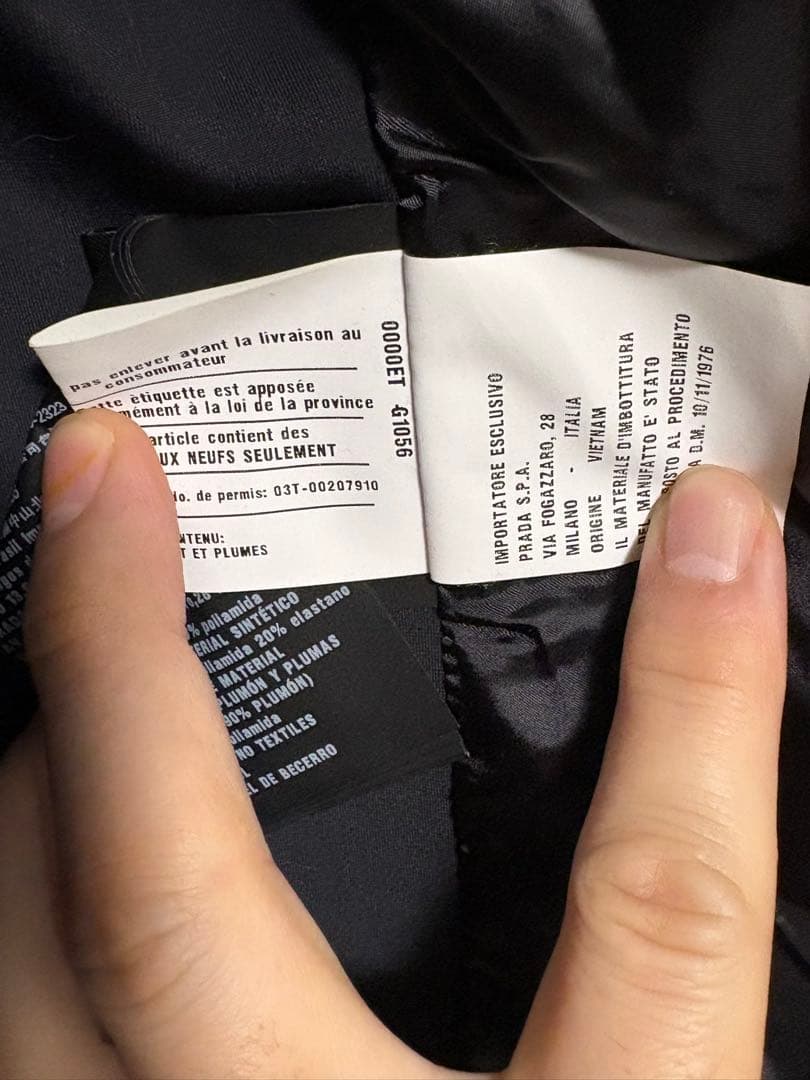 PRADA ネイビー&ブラック　ジャケット サイズ38