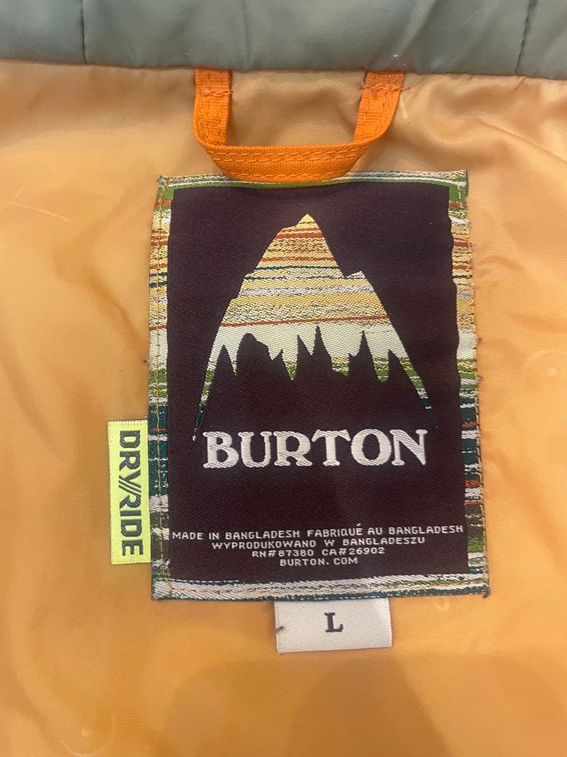 burton バートン スノボード ウェア ジャケット　Dhaka　サイズL