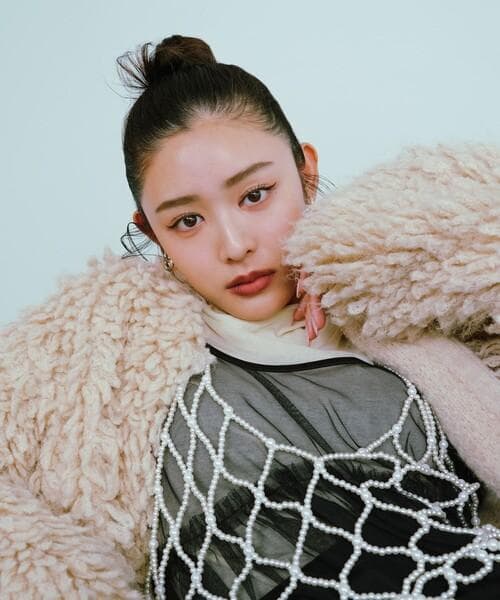 良品 Ray BEAMS / ループ編み ニット ジャケット