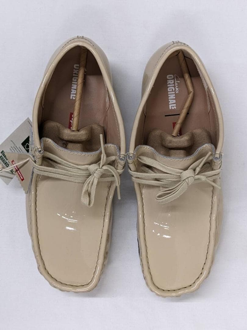 シュプリーム×クラークス/ワラビー/コラボ/箱付き/エナメル仕様/ローファー