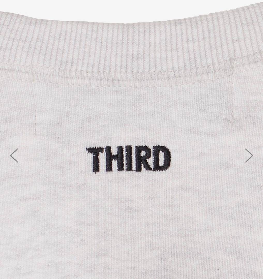 新品未使用タグ付き★サードマガジン　ボクシーロゴスウェット　杢グレー