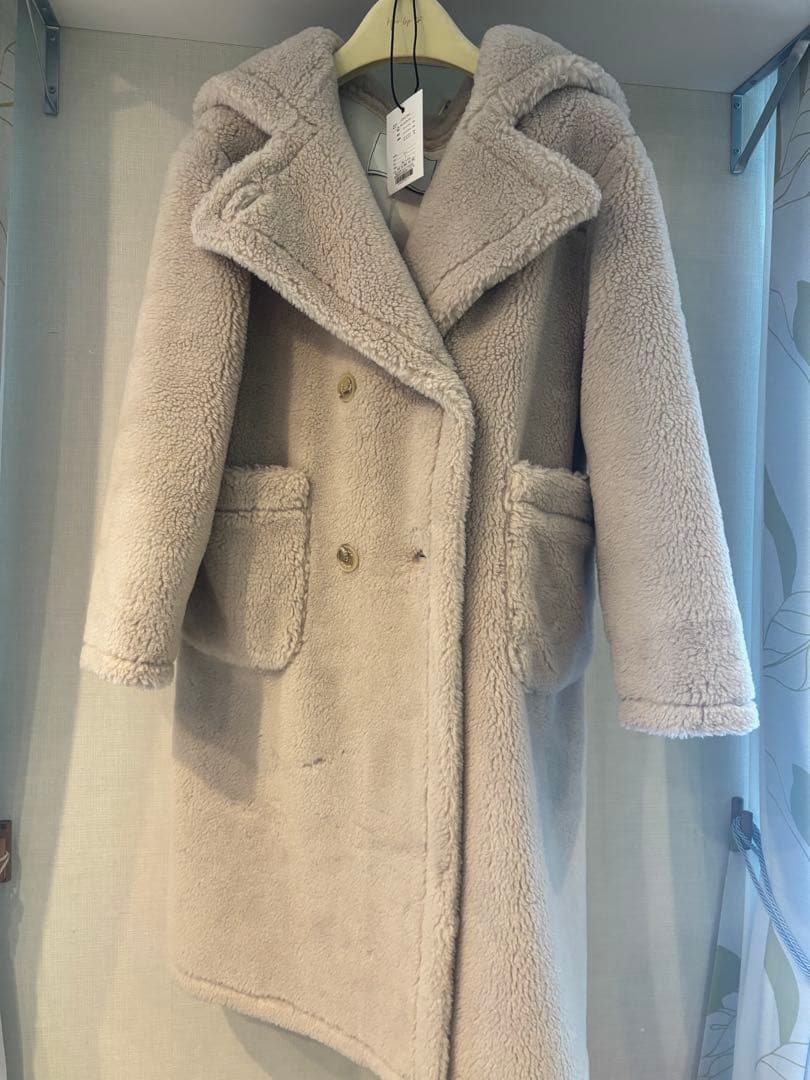 Herlipto Fleur Shearling Boa Coat ボアコート