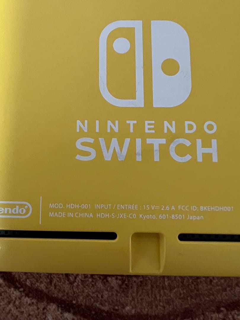 Nintendo Switch Lite イエロー　本体　箱なし