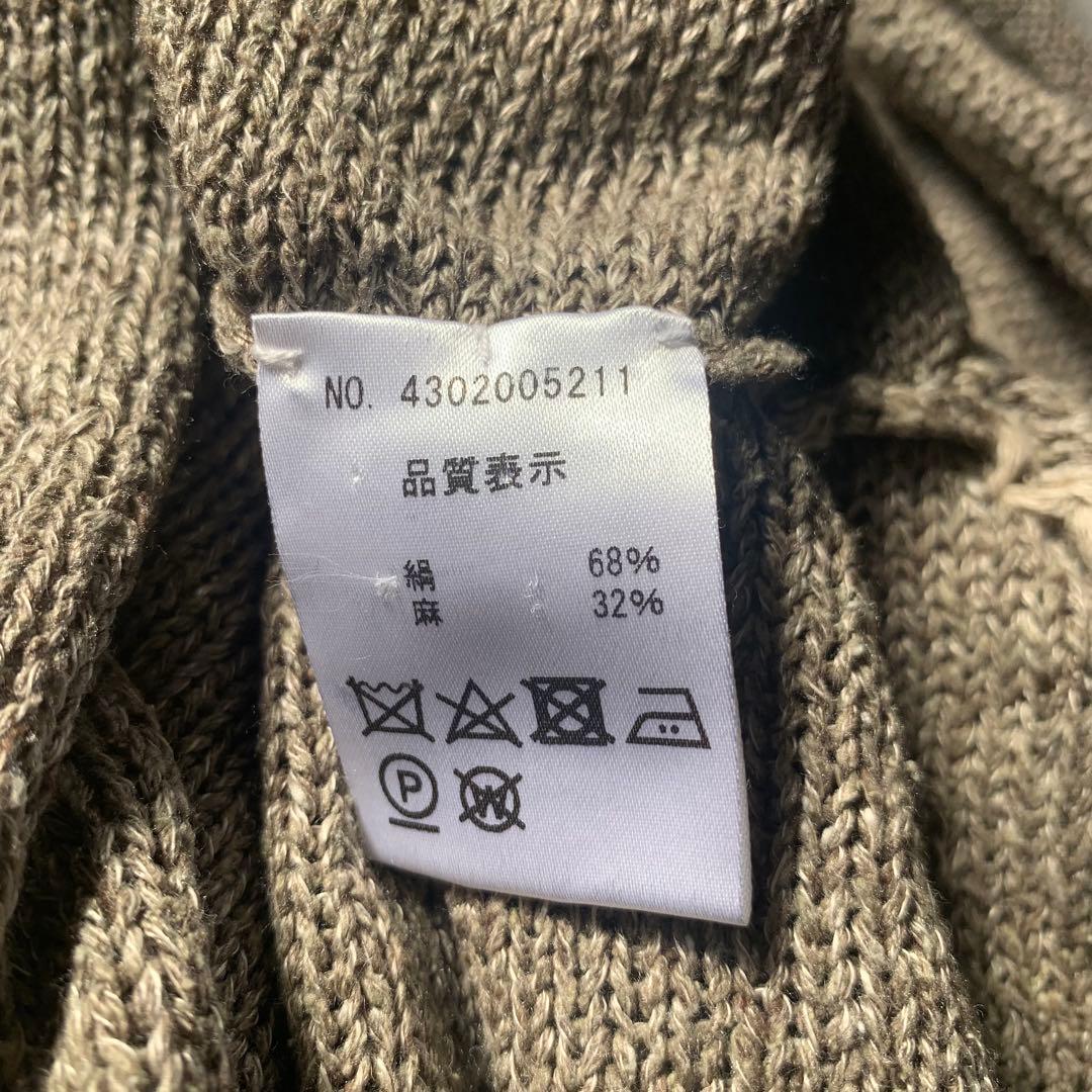 nowos 綿麻ニットチュニック