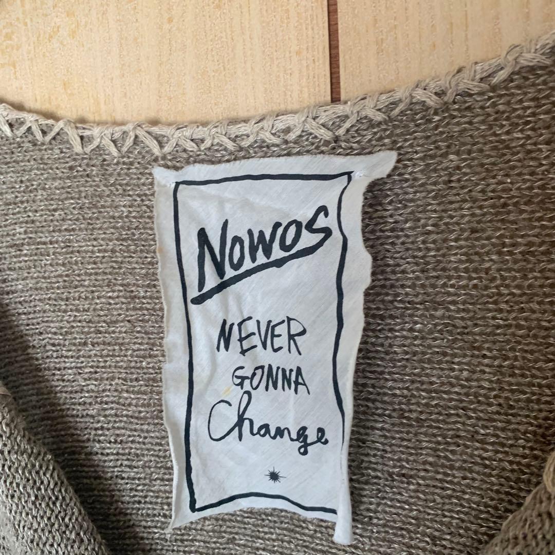 nowos 綿麻ニットチュニック