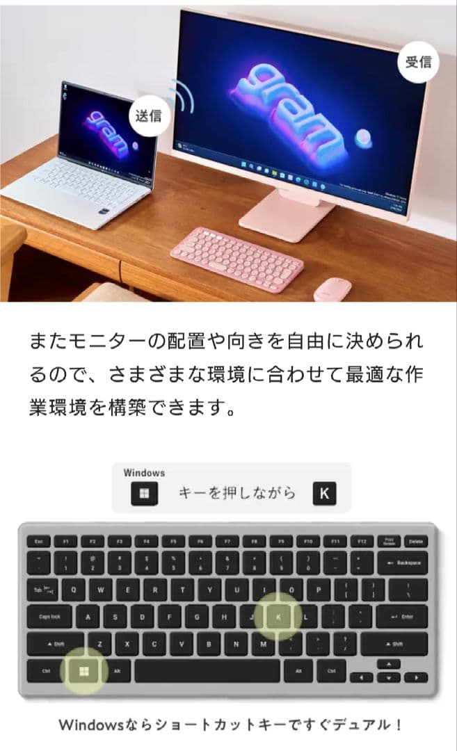 LGスマートモニター　25SR50F-W