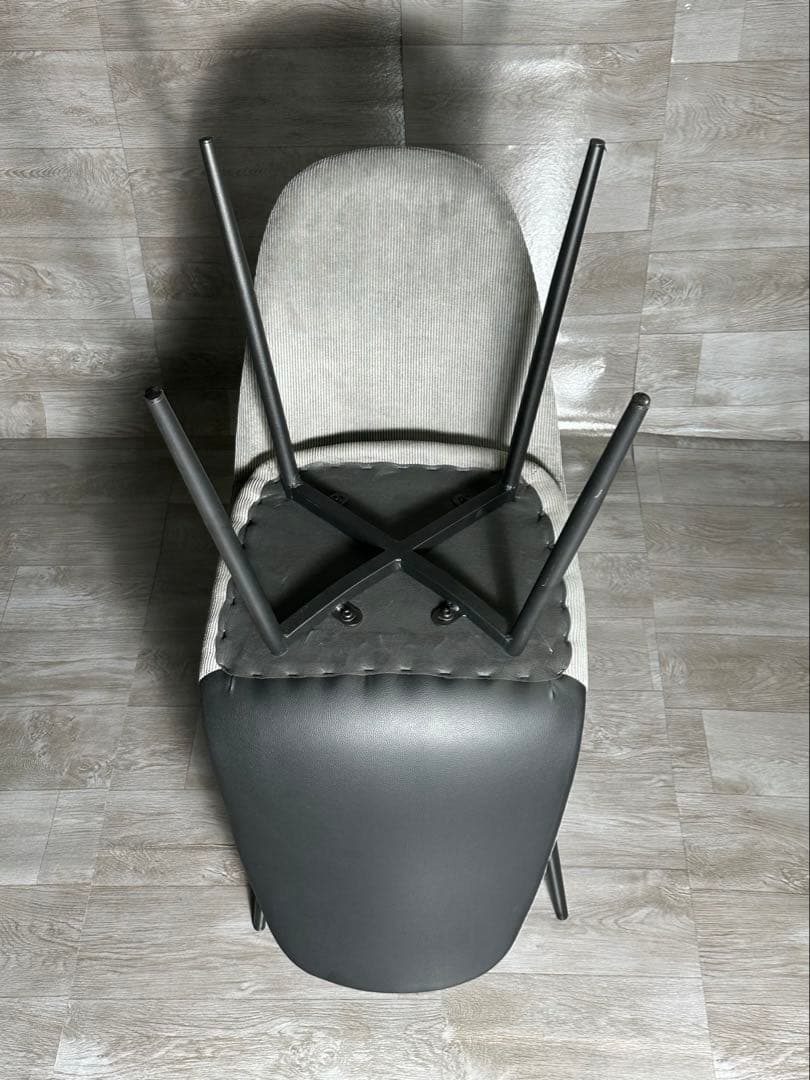 新品 ダイニングチェア 椅子 インテリア オシャレ グレー 2脚セット 高評価