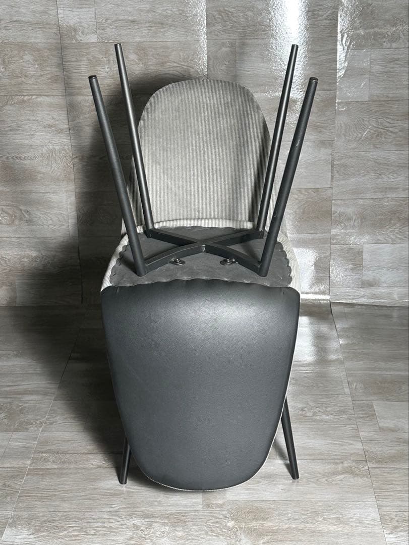 新品 ダイニングチェア 椅子 インテリア オシャレ グレー 2脚セット 高評価