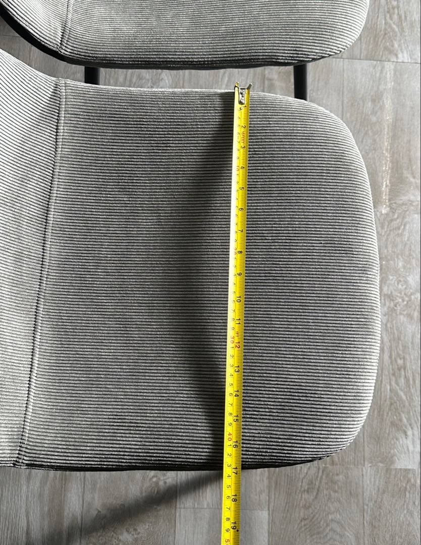 新品 ダイニングチェア 椅子 インテリア オシャレ グレー 2脚セット 高評価