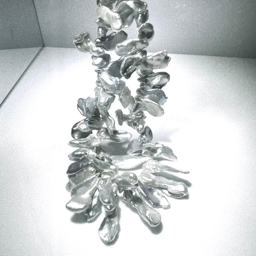 淡水パールネックレスペタルパールネックレス　NO24-919