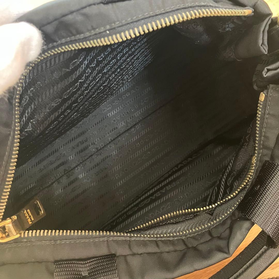 ✨極美品✨PRADA プラダ ナイロン ギャザー ショルダーバッグ 7-39
