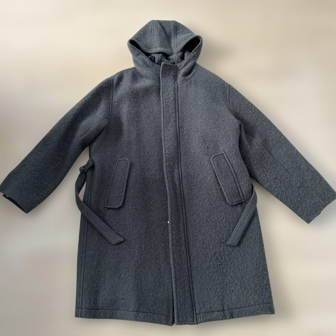 ジャケット・アウター AURALEE ALPACA WOOL MELTON HOODED COAT
