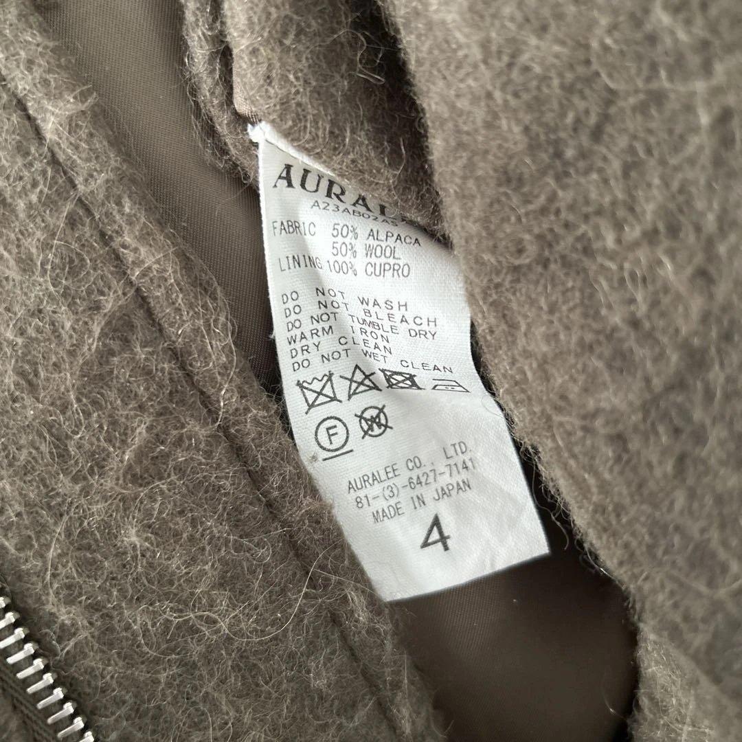 ジャケット・アウター AURALEE ALPACA WOOL MELTON HOODED COAT