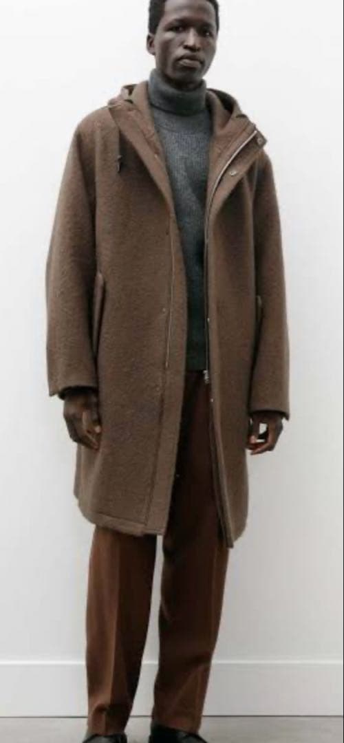 ジャケット・アウター AURALEE ALPACA WOOL MELTON HOODED COAT