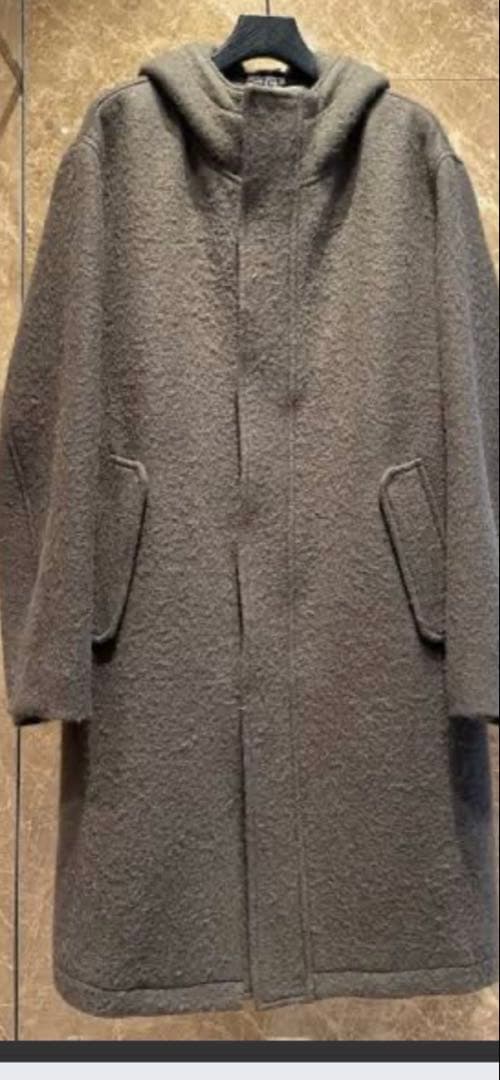 ジャケット・アウター AURALEE ALPACA WOOL MELTON HOODED COAT